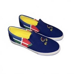 Polo Ralph Lauren RL-93 Slip-On Canvas Shoes Size 4